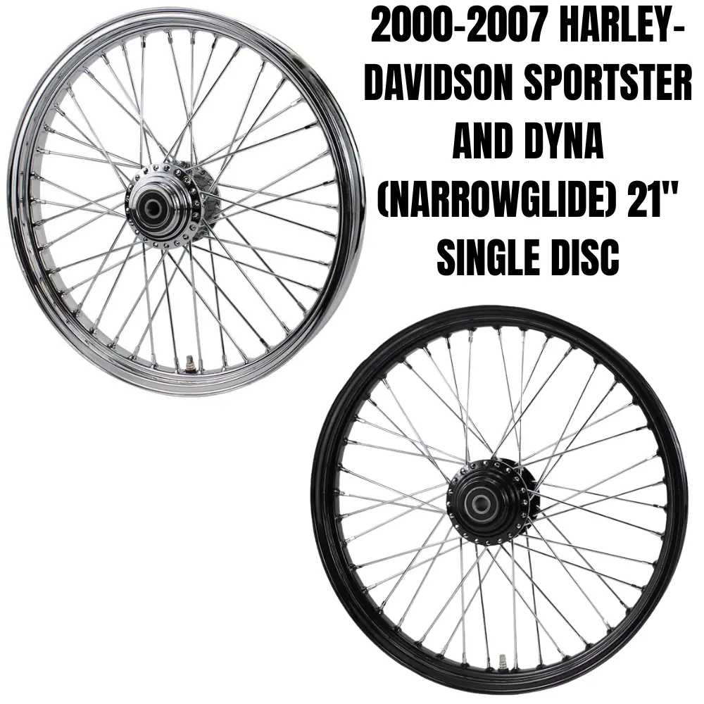 Moto Iron 21” × 2.15” Front Wheel For 2000-2007 Harley-Davidson Dyna And Sportster 1
