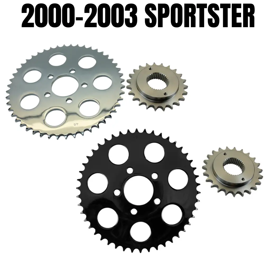 Tc Bros. Belt-To-Chain Conversion Kit For Harley-Davidson Sportster 2000-2003 1