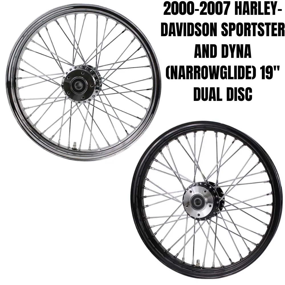 Moto Iron 19” × 2.15” Front Wheel For 2000-2007 Harley-Davidson Dyna And Sportster 1