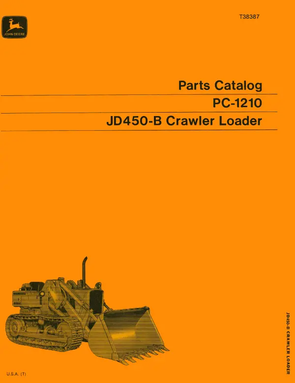 John Deere Jd450-B Crawler Loader Parts Catalog 1