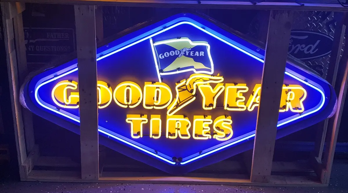 Goodyear Tires Large Neon Sign 1