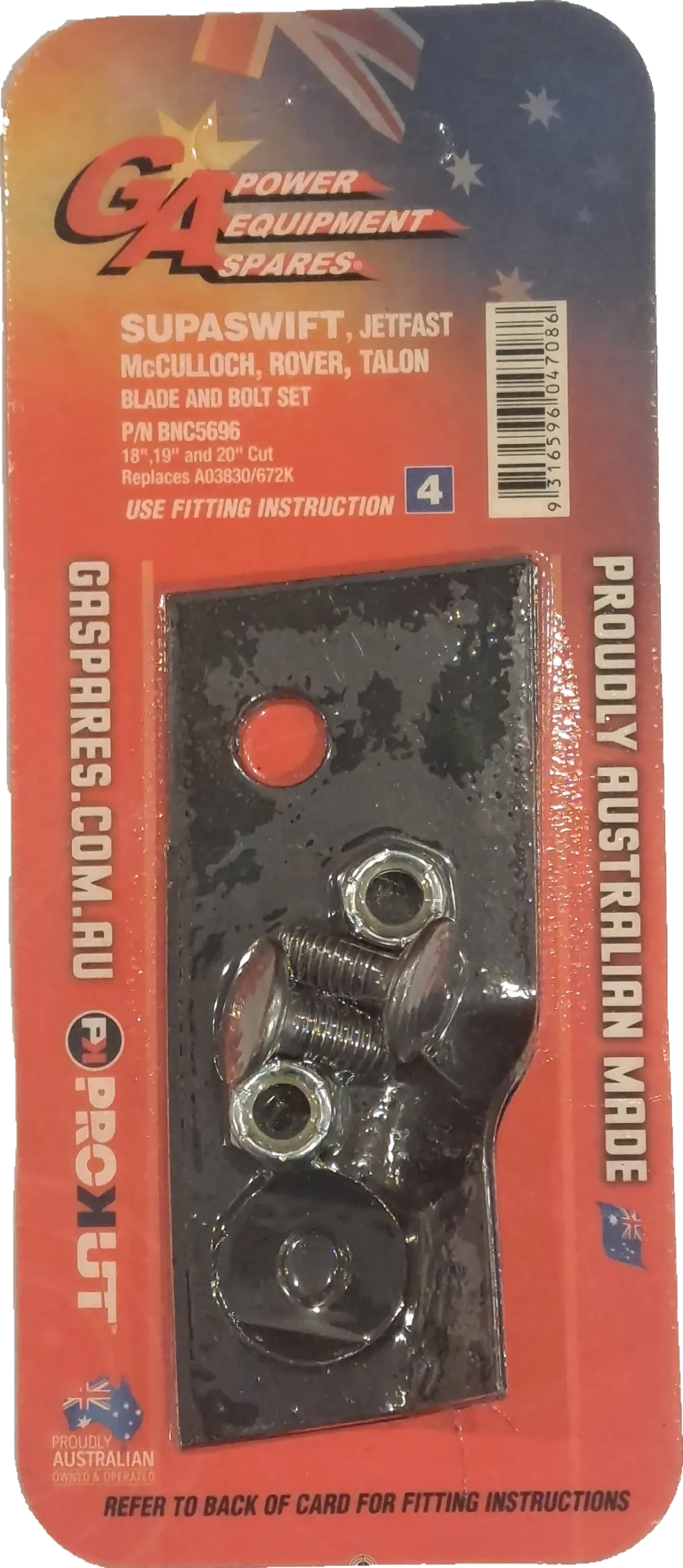 Rover 18" Mulch Mower Blade & Bolt Kit X 2 (Bnc5696) 1