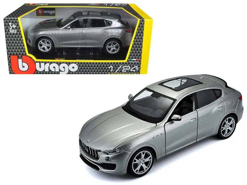 Maserati Levante Silver 1/24 Diecast Model Car By Bburago 1