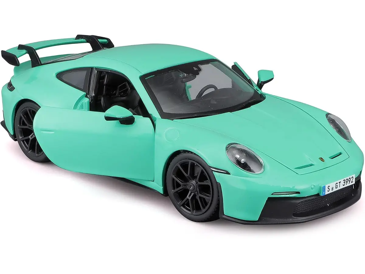 Porsche 911 Gt3 Light Green 1/24 Diecast Model Car By Bburago 2