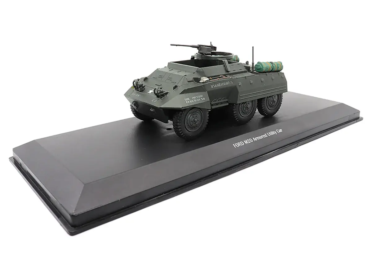 Ford M20 Armored Utility Car Olive Drab "United States Army" 1/43 Diecast Model By Militaria Die Cast 2