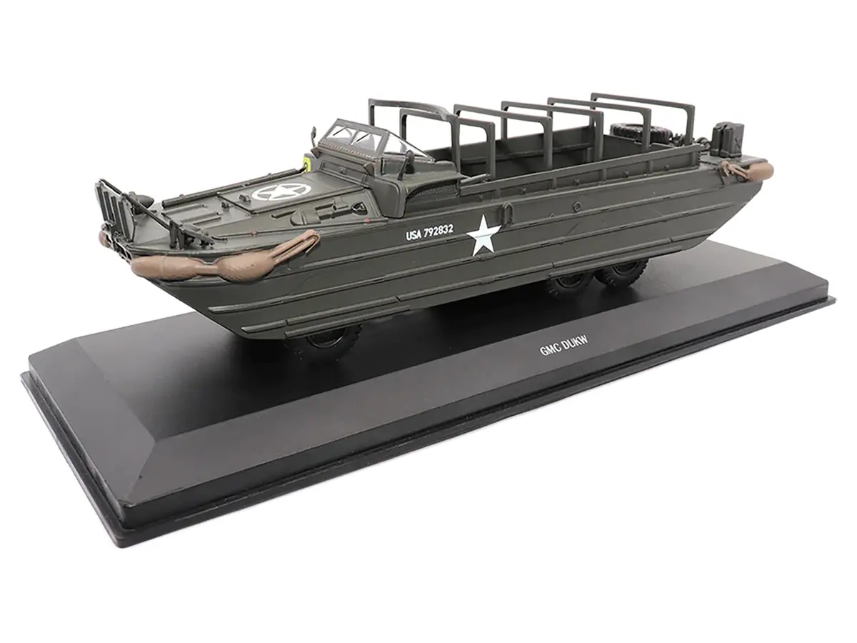 Gmc Dukw Amphibious Vehicle Olive Drab "United States Army" 1/43 Diecast Model By Militaria Die Cast 2