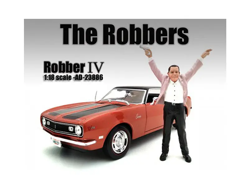 "The Robbers" Accessory Figure #4 For 1/18 Scale Diecast Models By American Diorama 1