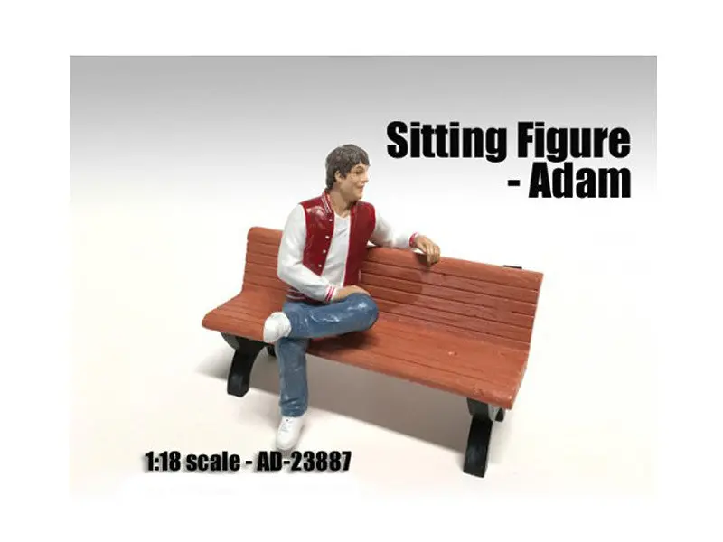 "Sitting Figure - Adam" For 1:18 Diecast Models By American Diorama 1