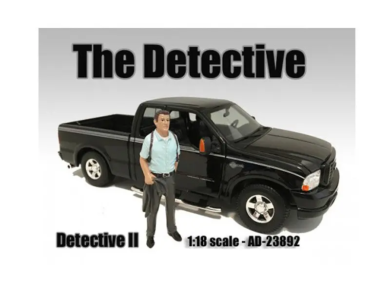 "The Detective" Accessory Figure #2 For 1/18 Scale Diecast Models By American Diorama 1