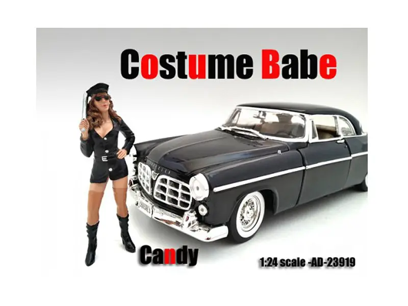 "Costume Babe - Candy" Accessory Figure For 1/24 Scale Models By American Diorama 1