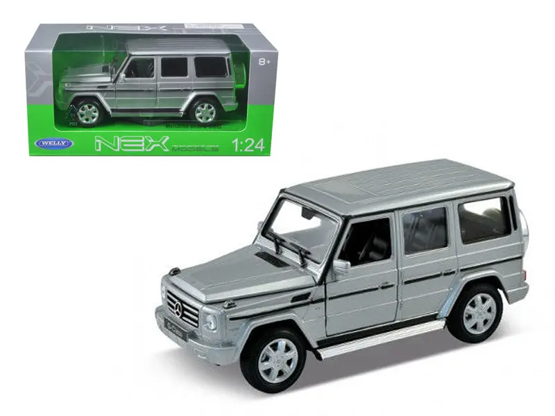 Mercedes Benz G Class Wagon Silver 1/24-1/27 Diecast Model By Welly 1
