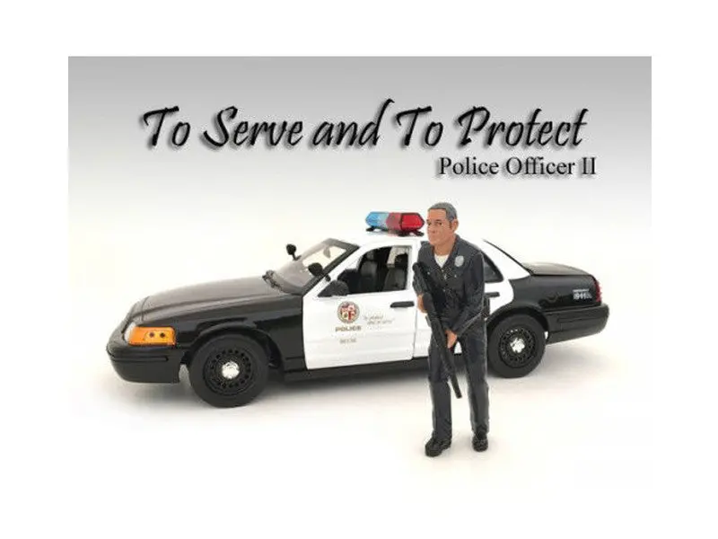 "Police Officer" Figure #2 For 1/18 Diecast Models By American Diorama 1