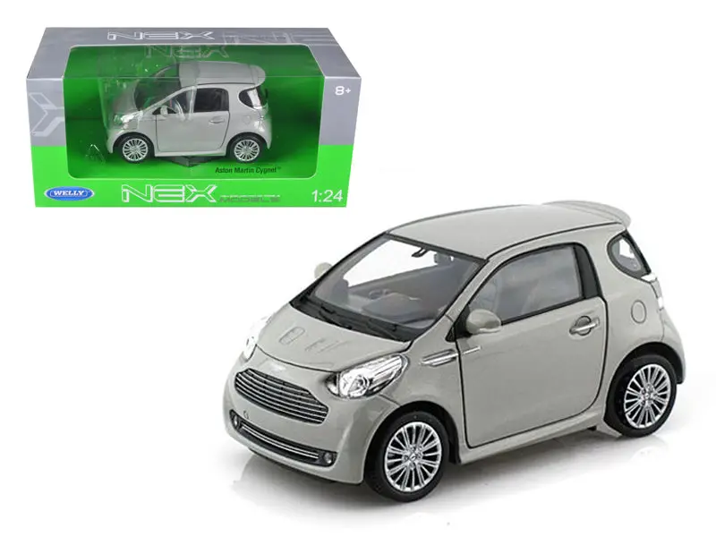 Aston Martin Cygnet Silver 1/24 Diecast Model Car By Welly 1