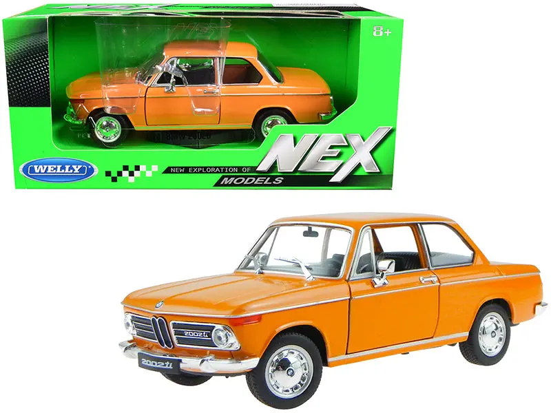 Bmw 2002Ti Orange 1/24 Diecast Model Car By Welly 1