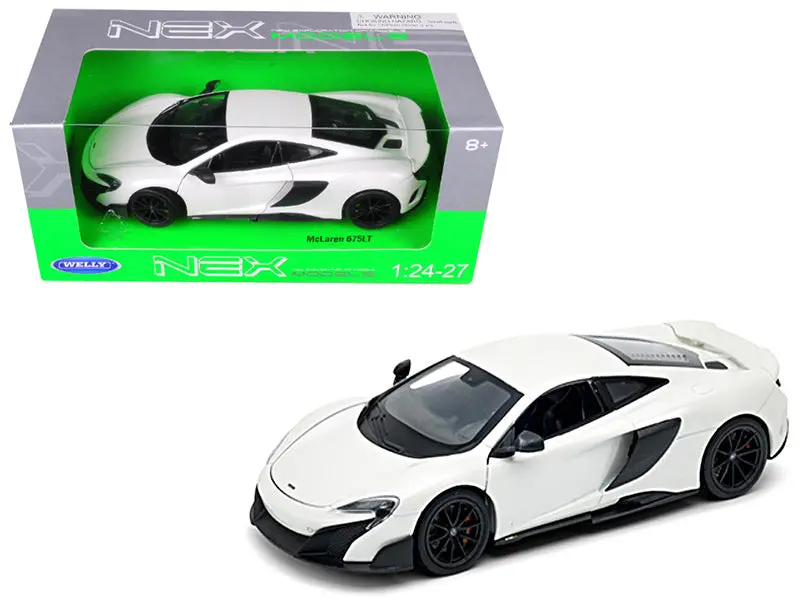 Mclaren 675Lt Coupe White 1/24-1/27 Diecast Model Car By Welly 1