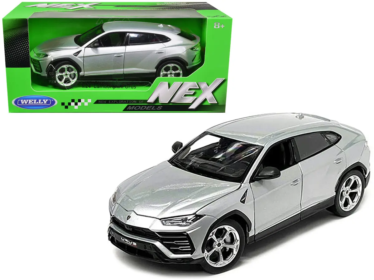 Lamborghini Urus Gray Metallic "Nex Models" 1/24 Diecast Model Car By Welly 1