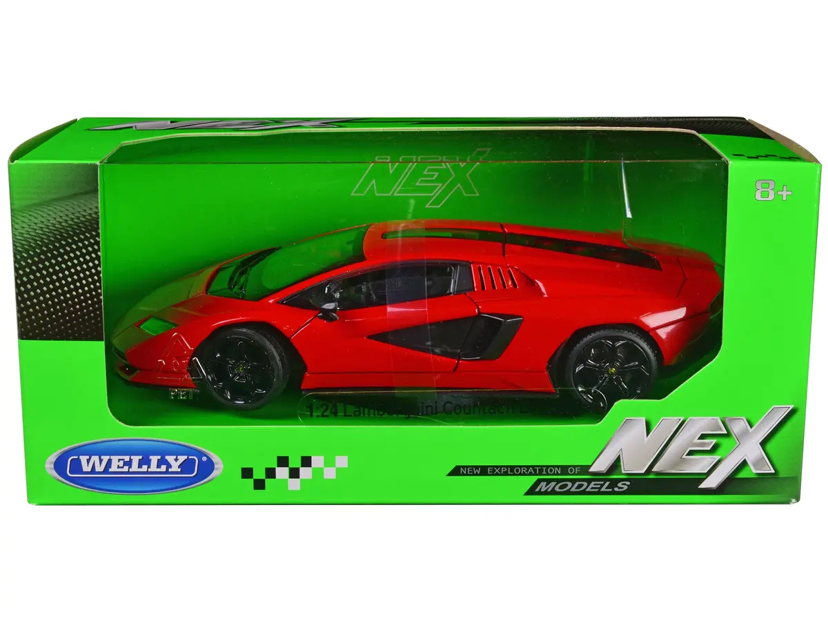 Lamborghini Countach Lpi 800-4 Red "Nex Models" Series 1/24 Diecast Model Car By Welly 1