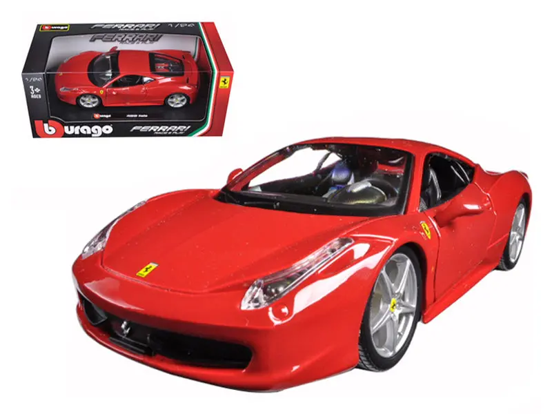 Ferrari 458 Italia Red 1/24 Diecast Model Car By Bburago 1