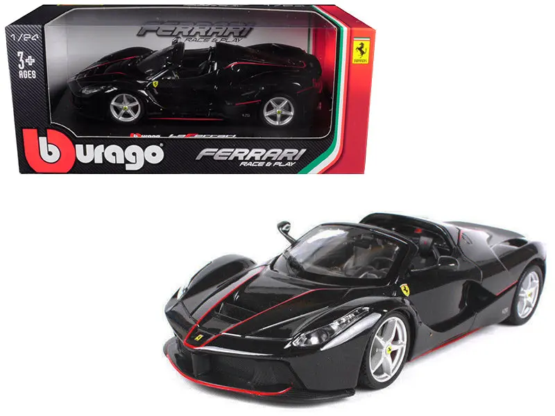 Ferrari Laferrari F70 Aperta Black 1/24 Diecast Model Car By Bburago 1