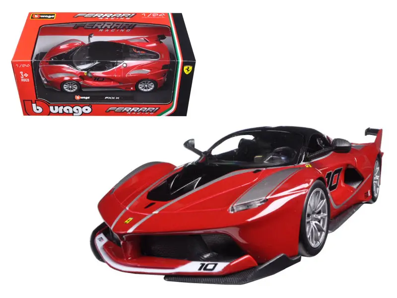 Ferrari Racing Fxx-K #10 Red 1/24 Diecast Model Car By Bburago 1