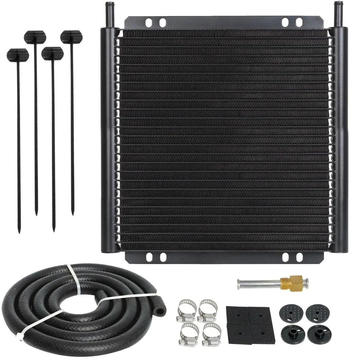 26 Row 6An Engine Transmission Oil Cooler 3/8" Hose End Adapter Kit 1