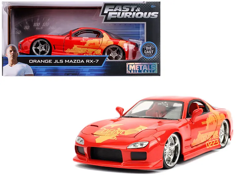 Orange Julius' Mazda Rx-7 "Fast & Furious" Movie 1/24 Diecast Model Car By Jada 1