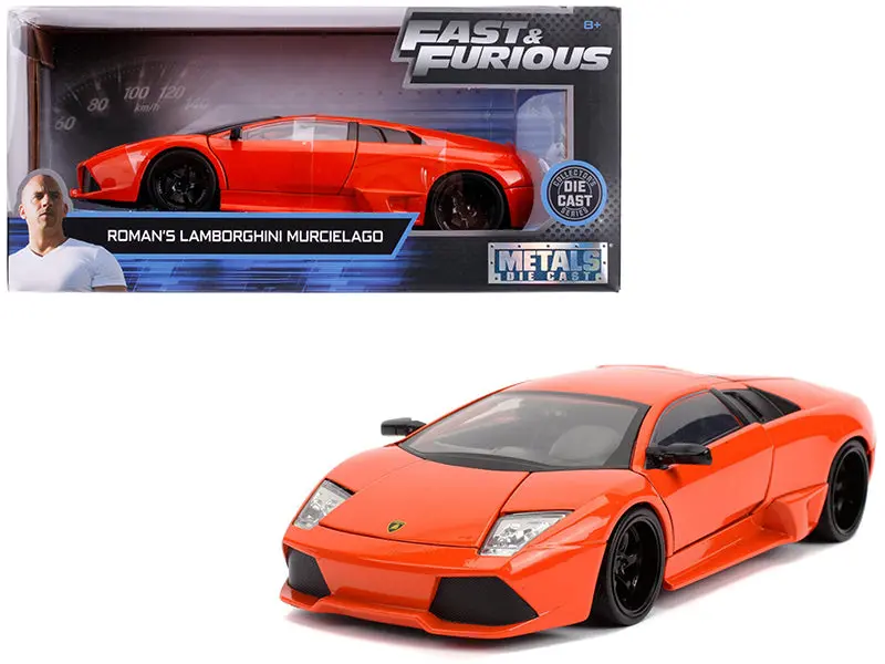 Roman's Lamborghini Murcielago Orange "Fast & Furious" Movie 1/24 Diecast Model Car By Jada 1