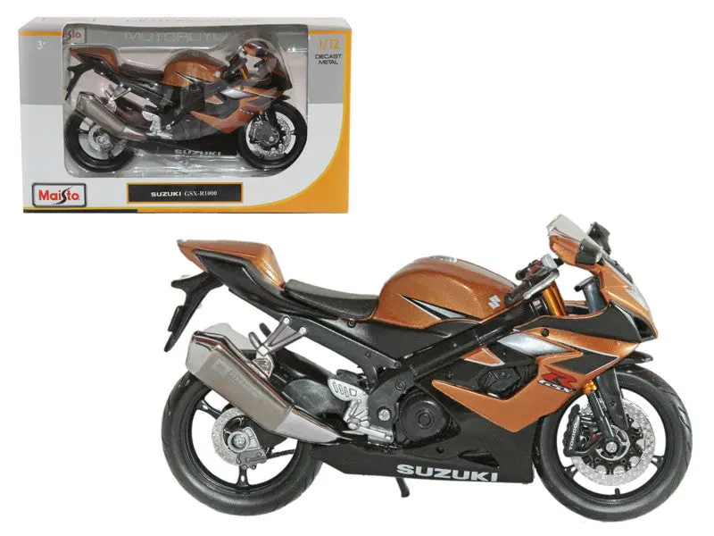 Suzuki Gsx R1000 Bronze Motorcycle 1/12 Diecast Motorcycle Model By Maisto 1