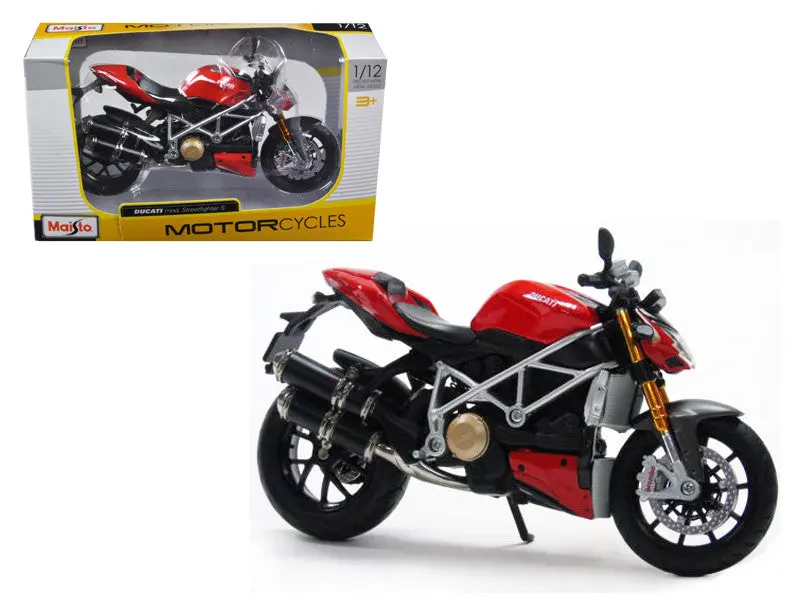 Ducati Mod Streetfighter S Red 1/12 Diecast Motorcycle Model By Maisto 1