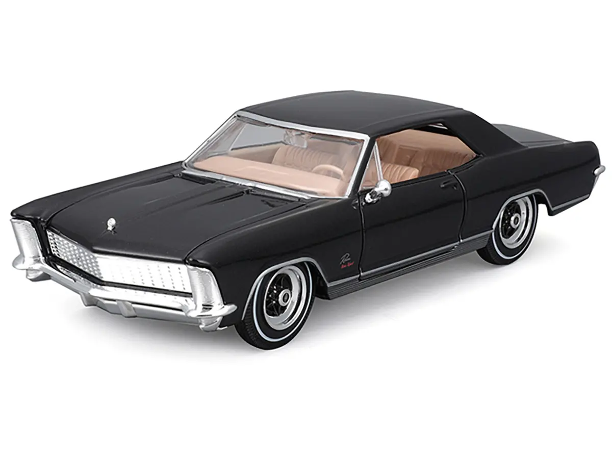 1965 Buick Riviera Gran Sport Black Metallic "Special Edition" Series 1/26 Diecast Model Car By Maisto 2