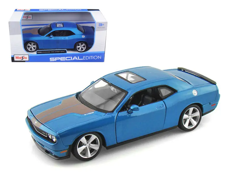 2008 Dodge Challenger Srt8 Blue 1/24 Diecast Model Car By Maisto 1