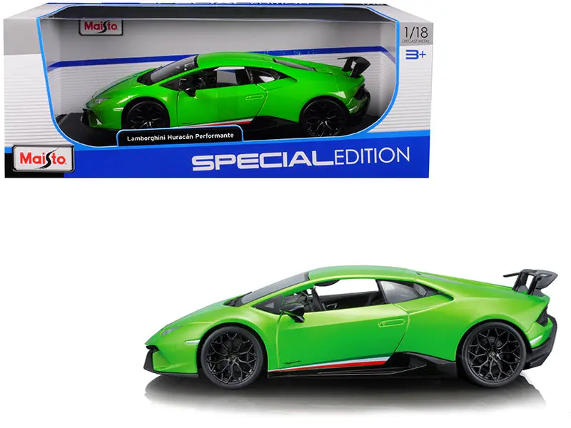 Lamborghini Huracan Performante Metallic Green 1/18 Diecast Model Car By Maisto 1