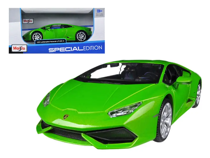 Lamborghini Huracan Lp610-4 Green 1/24 Diecast Model Car By Maisto 1
