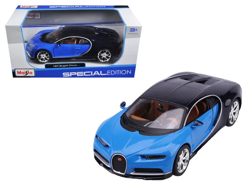 Bugatti Chiron Blue / Dark Blue 1/24 Diecast Model Car By Maisto 1