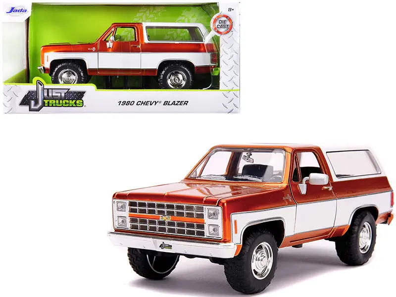 1980 Chevrolet Blazer K5 Copper And White "Just Trucks" 1/24 Diecast Model By Jada 1