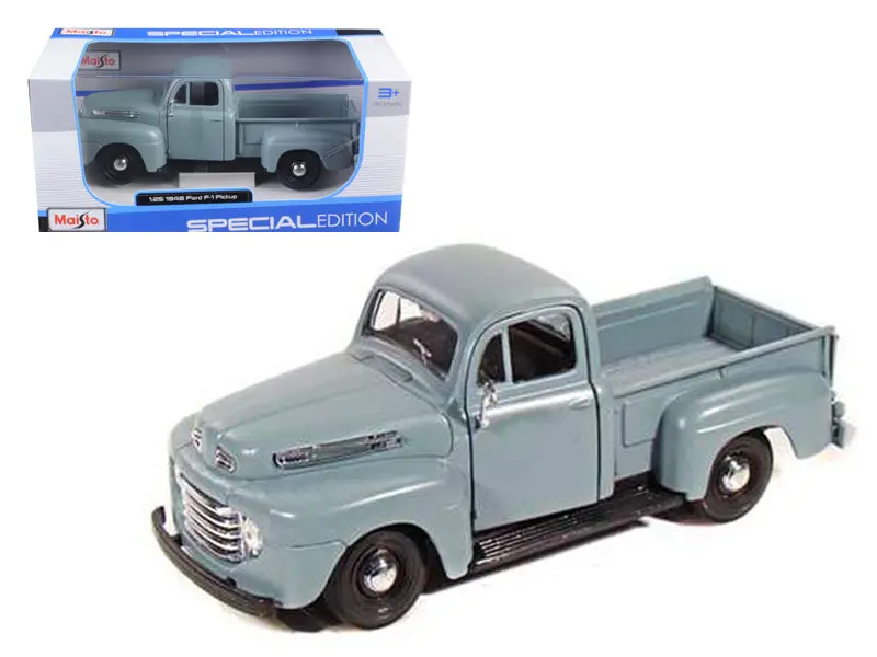 1948 Ford F-1 Pickup Truck Gray 1/25 Diecast Model By Maisto 1