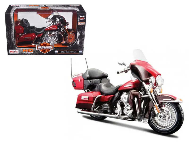 2013 Harley Davidson Flhtk Electra Glide Ultra Limited Red 1/12 Diecast Motorcycle Model By Maisto 1