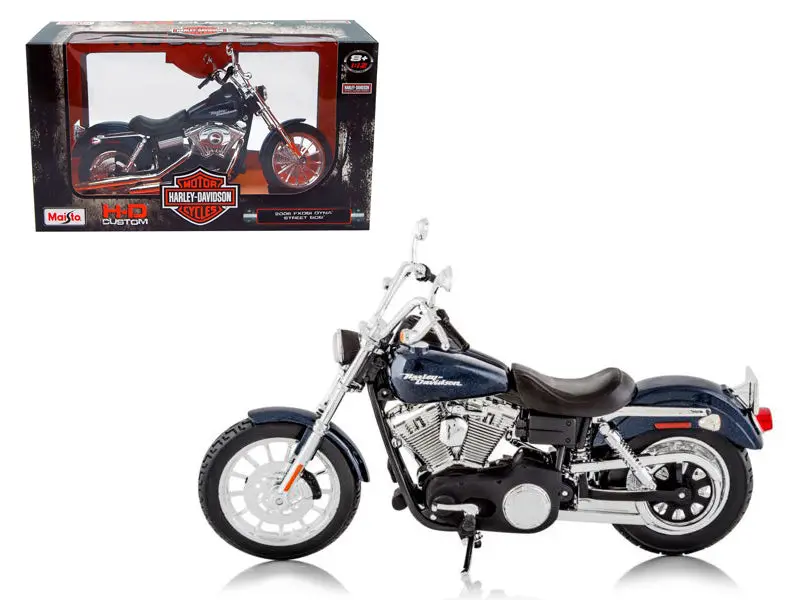 2006 Harley Davidson Fxdbi Dyna Street Bob Bike 1/12 Diecast Motorcycle Model By Maisto 1
