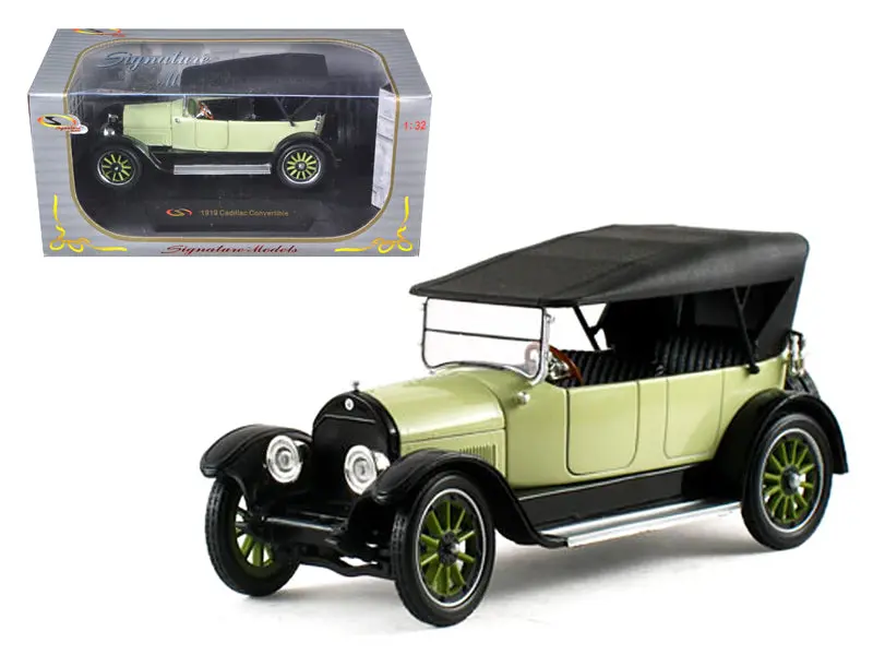 1919 Cadillac Type 57 Soft Top Lime 1/32 Diecast Model Car By Signature Models 1