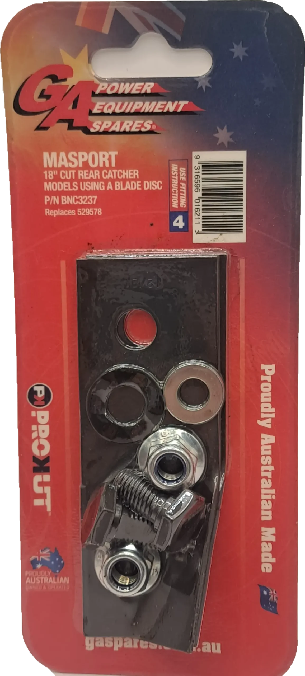 Masport 18" Mower Blade & Bolt Set X 2 (Bnc3237) 1