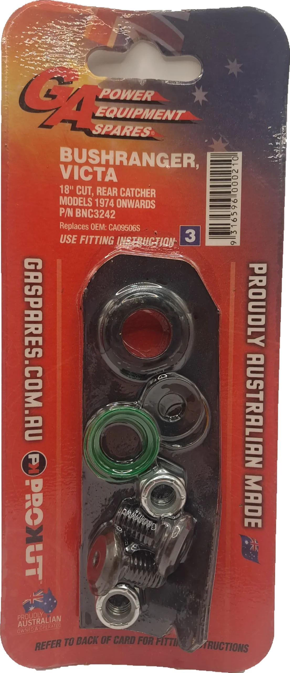 Victa 18" Mower Blade And Bolt Kit X 2 (Bnc3242) 1