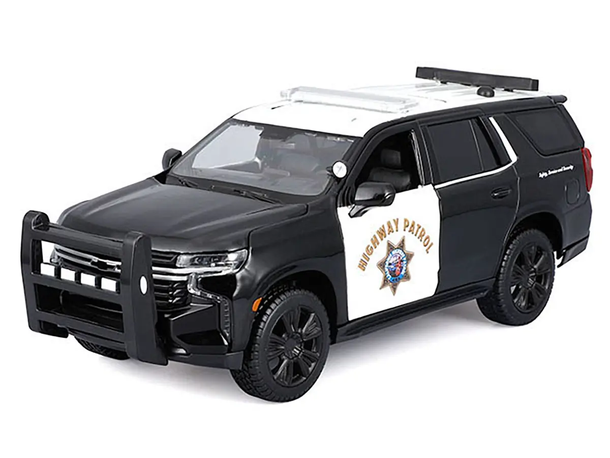 2021 Chevrolet Tahoe "California Highway Patrol" Black And White "Authority" "Maisto Design" Series 1/26 Diecast Model By Maisto 2