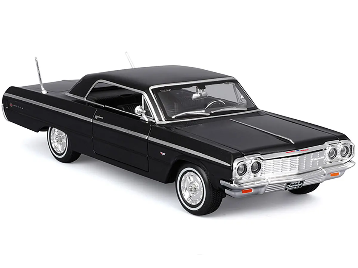 1964 Chevrolet Impala Ss Black "Special Edition" Series 1/26 Diecast Model Car By Maisto 2