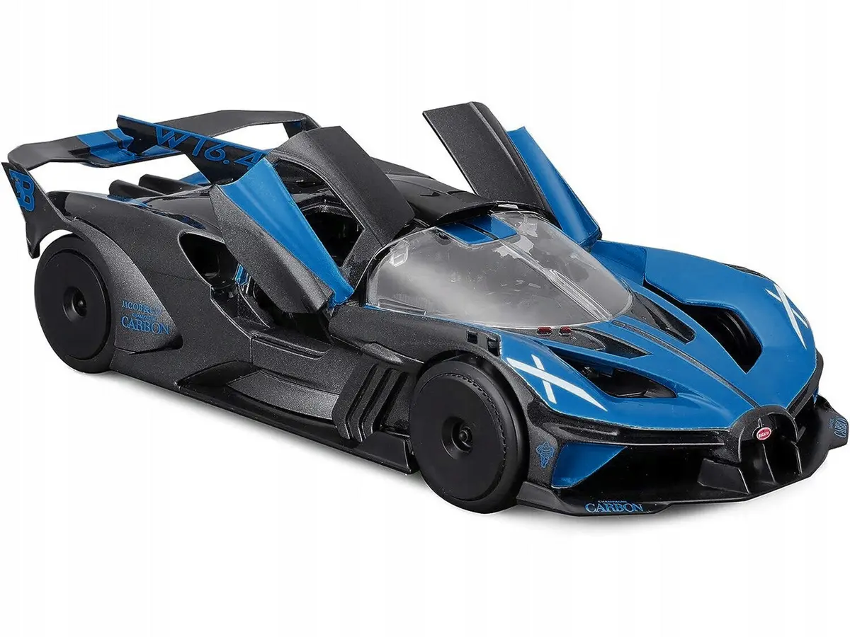Bugatti Bolide Blue And Black Metallic "Special Edition" Series 1/24 Diecast Model Car By Maisto 2