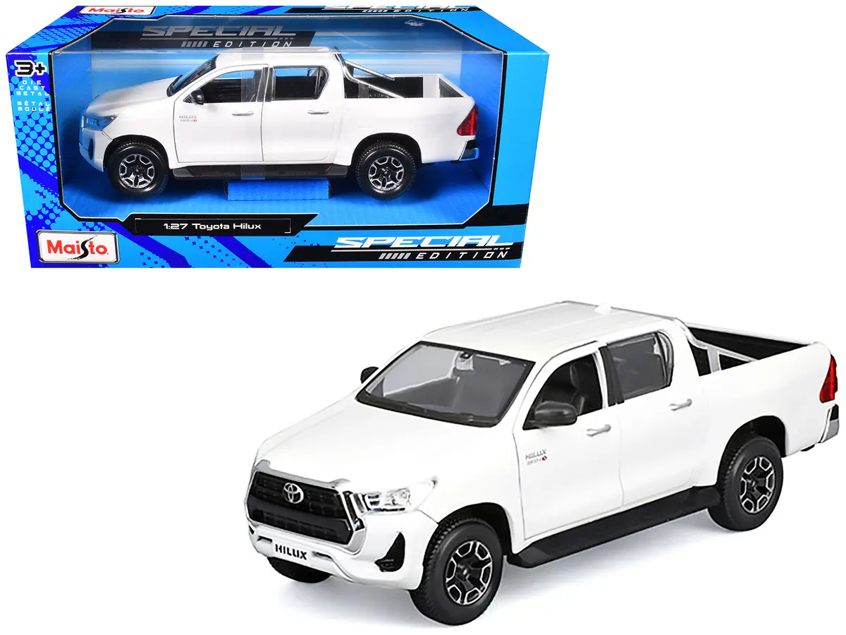 Toyota Hilux Pickup Truck White "Special Edition" Series 1/27 Diecast Model By Maisto 1
