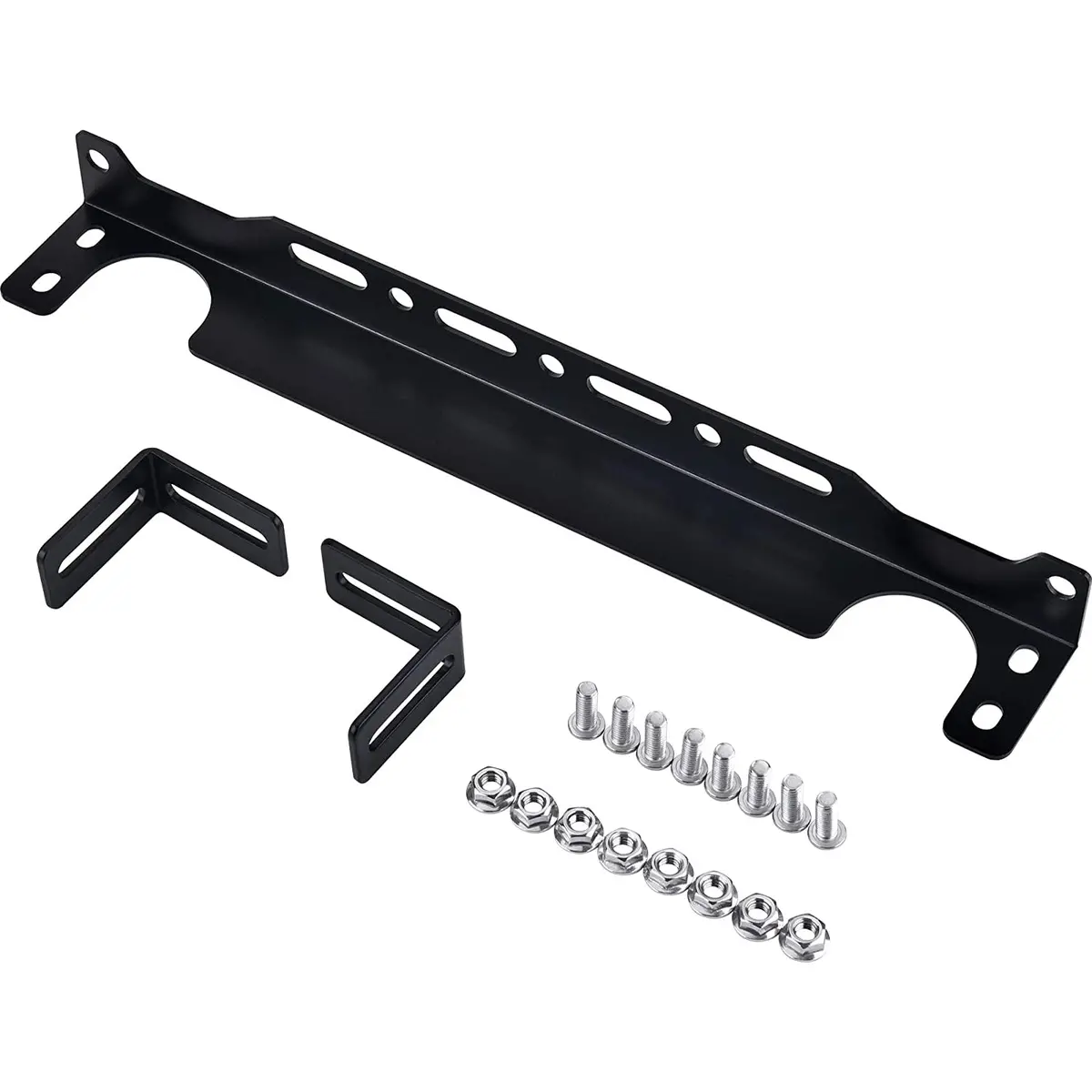 Engine Transmission Oil Cooler Bolt-On Installation Mounting Bracket Kit 1