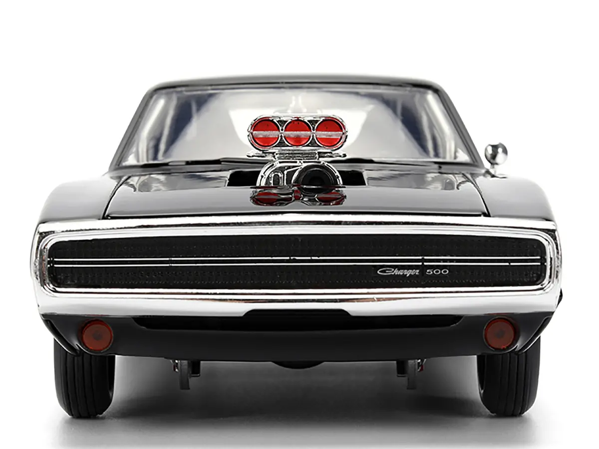 Dom's 1970 Dodge Charger R/T Black "F9" (2021) Movie "Fast & Furious" Series 1/24 Diecast Model Car By Jada 2