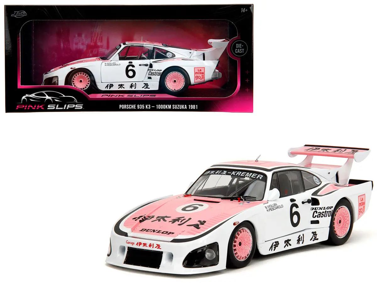 Porsche 935 K3 #6 Bob Wollek - Henri Pescarolo Winner "Suzuka 1000Km" (1981) "Pink Slips" Series 1/18 Diecast Model Car By Jada 1