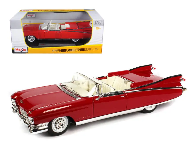 1959 Cadillac Eldorado Biarritz Red 1/18 Diecast Model Car By Maisto 1