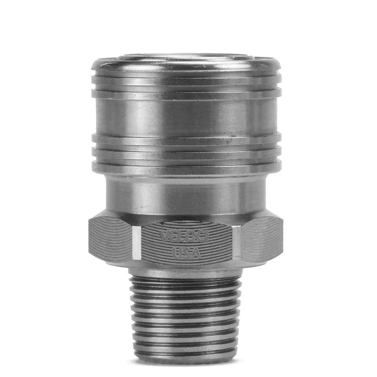 Prima Stainless Steel Qc Coupler: 3/8" Male 1